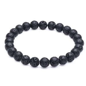 Lava Stone Beads Bracelet